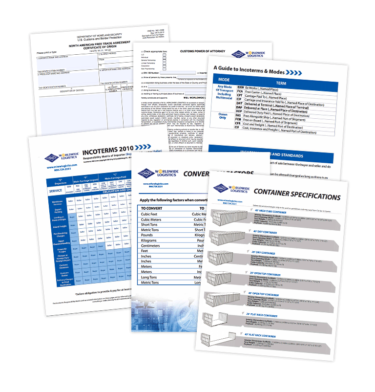 International Documents and Forms M&L Worldwide Logistics